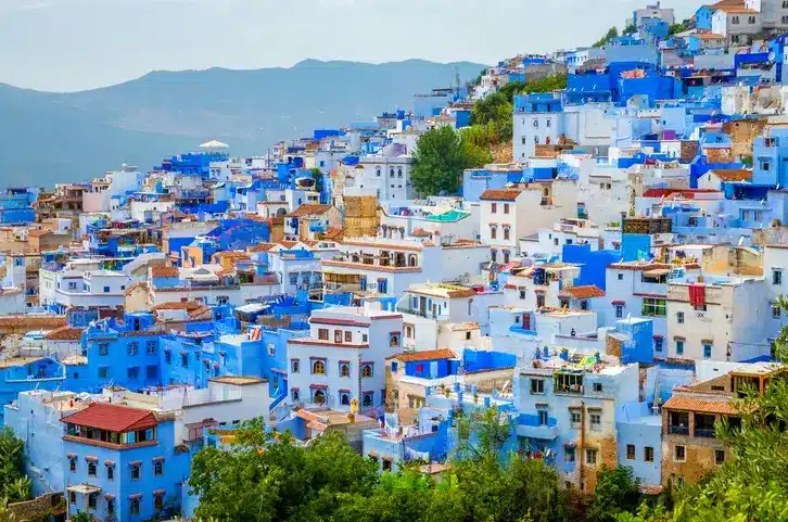 Aerial-View-Chefchaouen-Luxury-Vacations-to-Morocco